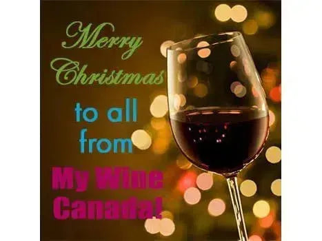 We wish you a very Merry Christmas full of good wine and food!-My Wine Canada