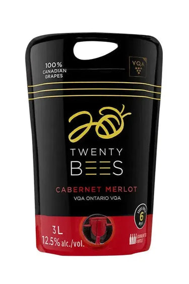 20 Bees Cabernet Merlot 3L Pouch, Lakeview Wine Company