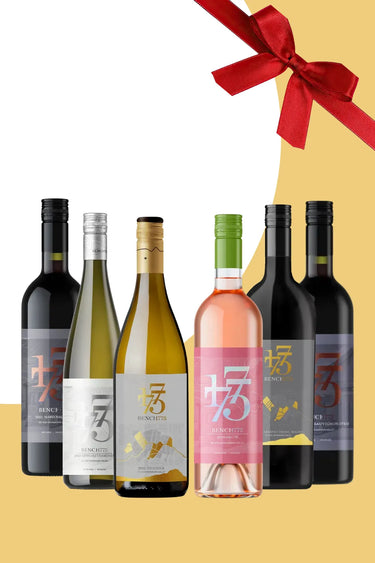 6-pack Holiday Basket, Bench 1775 Winery