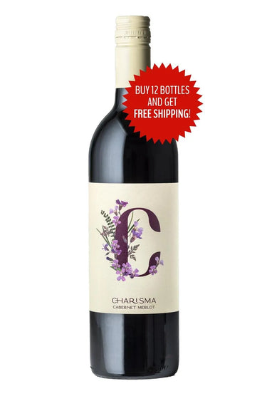 Wine Charisma Cab Merlot (12 Bottles) 2021, Gold Hill Winery volume 750 mL