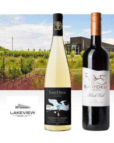 EastDell Black Cab & Gewürztraminer Gift Pack, Lakeview Wine Company