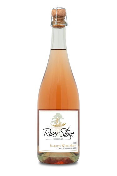 Good Neighbours Sparkling White Merlot 2024, River Stone Estate Winery - 750 ml