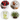 Four circular images showing berries, spices, a drink with lime, and herbs.