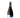 Wine bottle with a blue label on a white background