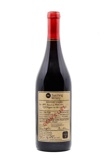 Dean's List Pinot Noir 2020, Niagara College Teaching Winery Brewery Distillery Cidery
