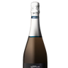 Bottle of Queylius Ambiance sparkling wine on a white background