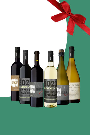 6-Pack Holiday Basket, Creekside Estate Winery