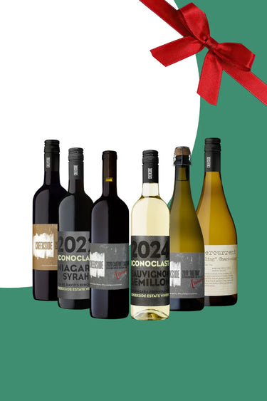 6-Pack Holiday Basket, Creekside Estate Winery