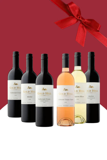 6-Pack Holiday Basket, Gold Hill Winery