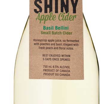 Basil Bellini, Shiny Apple Cider Home Of Fresh Wines - 750 ml