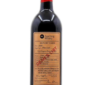 Dean's List Merlot 2020, Niagara College Teaching Winery Brewery Distillery Cidery