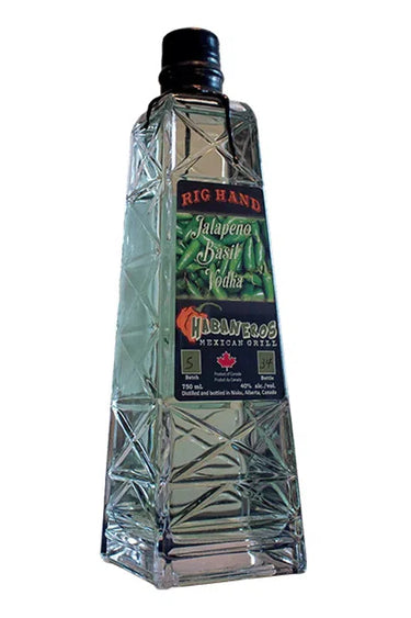 Jalapeno Basil Vodka, Rig Hand Craft Distillery