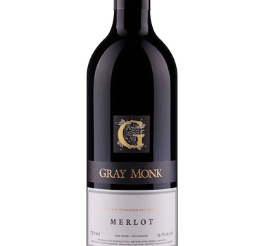 Wine Merlot 2019, Gray Monk Estate Winery volume 750 mL