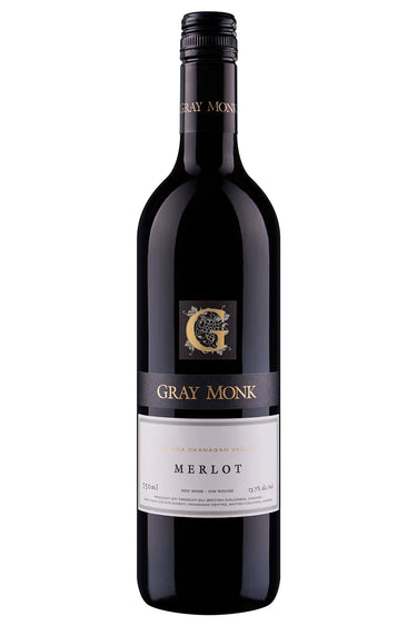 Wine Merlot 2019, Gray Monk Estate Winery volume 750 mL