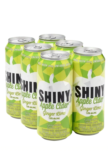 Shiny Apple Cider - Ginger Lime (6 Pack), Shiny Apple Cider Home Of Fresh Wines
