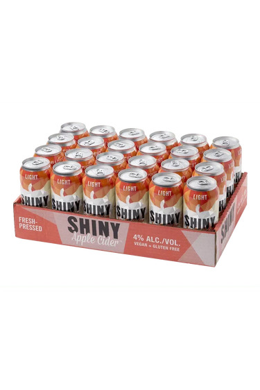 Shiny Apple Cider - Peach Lite (24 Pack), Shiny Apple Cider Home Of Fresh Wines