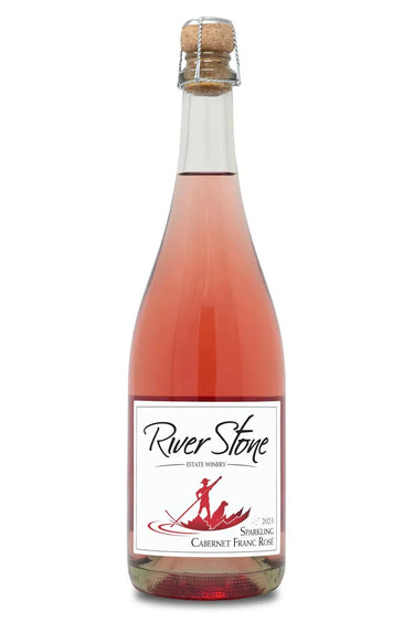 Sparkling Cabernet Franc Rosé 2023, River Stone Estate Winery