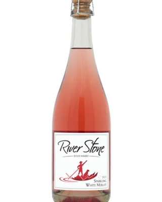 Sparkling White Merlot 2023, River Stone Estate Winery